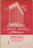 Matchbook Cover - L'Claire Hotel Moline IL 40 Strike