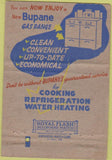 Matchbook Cover - Bupane Gas Mason City IA stoves 40 Strike
