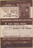 Matchbook Cover - Vacuum Cleaner for flues Chicago IL 40 Strike