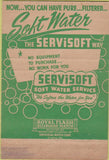 Matchbook Cover - Servisoft Water Softener Santa Cruz CA 40 Strike