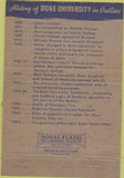 Matchbook Cover - University of Duke Durham NC 40 Strike