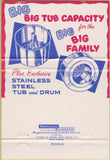 Matchbook Cover - Speed Queen Washers Dryers girlie 40 Strike