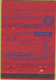 Matchbook Cover - Cameron Quality Feeds North Little Rock AR 40 Strike
