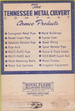 Matchbook Cover - Armco Drainage Memphis Knoxville TN 40 Strike