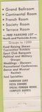 Matchbook Cover - Ferrara Manor Chicago IL