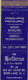 Matchbook Cover - Hofbrau Budd Lake NJ