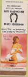 Matchbook Cover - Horseshoe Curve Match Club PA pinup WEAR