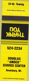 Matchbook Cover - Douglas Amoco Reedsburg WI oil gas