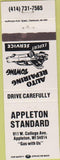 Matchbook Cover - Appleton Standard oil gas WI