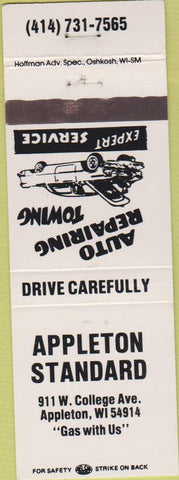 Matchbook Cover - Appleton Standard oil gas WI