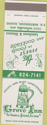 Matchbook Cover - Grove Inn Northbrook IL