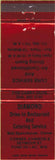 Matchbook Cover - Diamond Drive In Fond Du Lac WI