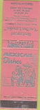 Matchbook Cover - Los Dos Laredos Chicago IL Mexican Food