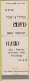 Matchbook Cover - Clarks men's clothes