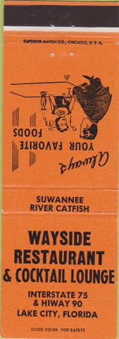 Matchbook Cover - Wayside Restaurant Lake City FL