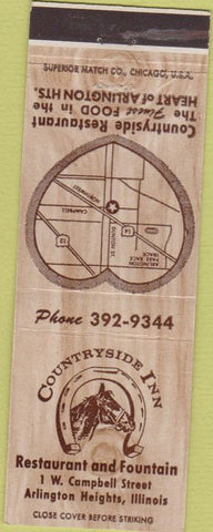 Matchbook Cover - Countryside Inn Arlington Heights IL