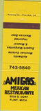 Matchbook Cover - Amgios Mexican Restaurant Flint MI
