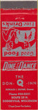 Matchbook Cover - Don Q Inn Dodgeville WI