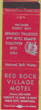 Matchbook Cover - Red Rock Village Motel Miles City MT