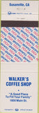 Matchbook Cover - Walker's Coffee Shop