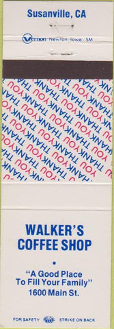 Matchbook Cover - Walker's Coffee Shop