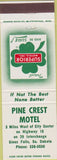Matchbook Cover - Pine Crest Motel Sioux Falls SD