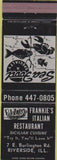 Matchbook Cover - Franklin's Italian food Riverside IL