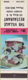 Matchbook Cover - Village Restaurant Stoney Creek Canada
