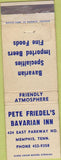 Matchbook Cover - Bavarian Inn Memphis TN WORN