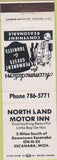 Matchbook Cover - North Land Motor Inn Escanaba MI