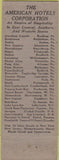 Matchbook Cover - The Grosvenor Hotel New York City