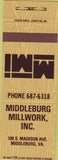 Matchbook Cover - Middleburg Millwork VA