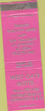 Matchbook Cover - West Gate Motel Appleton WI
