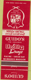 Matchbook Cover - Guido's Italian Food Milwaukee Madison WI
