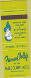 Matchbook Cover - Dolly's Belle Claire Hotel Ottawa Canada