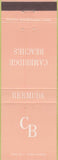 Matchbook Cover - Cambridge Beaches Bermuda