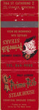 Matchbook Cover - Prime Rib Steak House Stanley Montreal QC