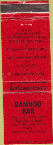 Matchbook Cover - Bamboo Bar Shawano WI