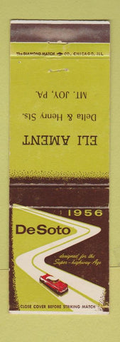 Matchbook Cover - 1956 DeSoto Eli Ament Mount Joy PA