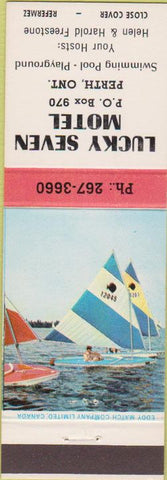 Matchbook Cover - Lucky Seven Motel Perth ON