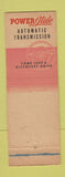 Matchbook Cover - 1952 Chevrolet Fullerton CA Cone