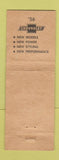 Matchbook Cover - 1956 Chevrolet Hood Liberal KS WORN