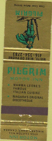 Matchbook Cover - Pilgrim Motor Inn Niagara Falls Canada