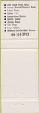 Matchbook Cover - Pilgrim Motor Inn Niagara Falls Canada