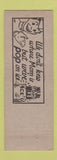 Matchbook Cover - 19th Hole Tavern Tacoma WA Hot Dogs Hamburgers