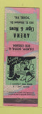 Matchbook Cover - Arena Cigar News York PA ADVANCE Scotty Says girlie WEAR