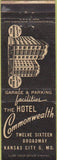 Matchbook Cover - Hotel Commonwealth Kansas City MO