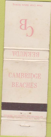 Matchbook Cover - Cambridge Beaches Bermuda WORN
