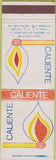 Matchbook Cover - Caliente Matches Mexico