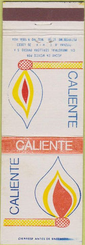 Matchbook Cover - Caliente Matches Mexico
